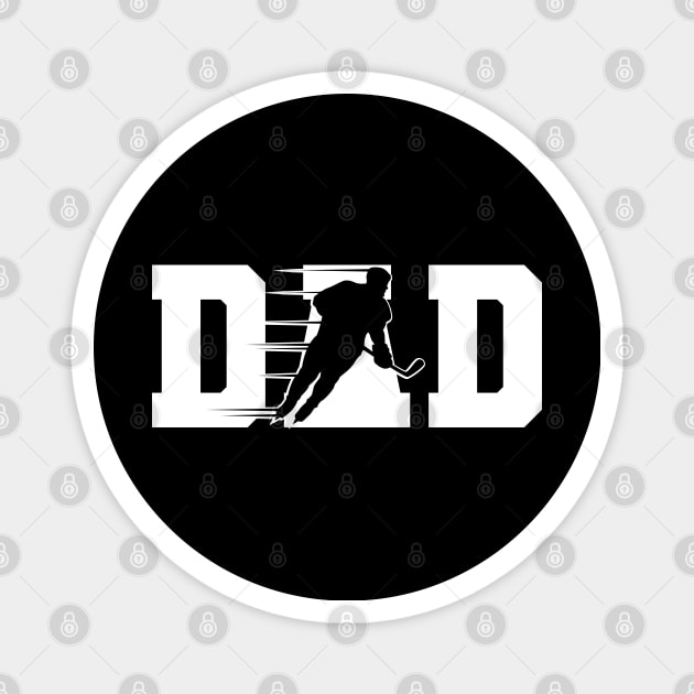 Ice Hockey Dad Magnet by KC Happy Shop